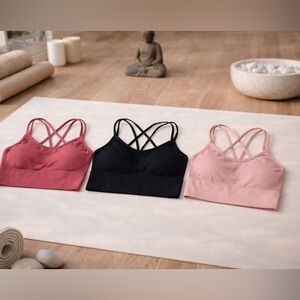 3-Piece Yoga/Fitness/Athleisure Soft Top Bundle